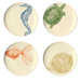Sea Life Dessert Plate (Set of 4)