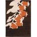 Tufted Pile Brown/Orange Buds Rug