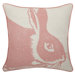 Bunny Linen Pillow in Rose