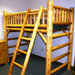 Twin Loft Bed with Built-In Ladder