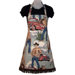 Smokin' Hot Cowboys Women's Bib Style Apron