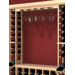 Rustic Pine Wall Mounted Wine Glass Rack