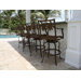 Coco Palm Patio Swivel Barstool (Set of 4)