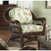 St Lucia Full Frame Rattan and Wicker Lounge Chair with Cushion