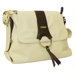 Virtue Messenger Bag in Cream with Chocolate