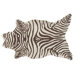 Resort Brown Zebra Shaped Rug
