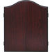 Arched Cabinet Dartboard Combo in Mahogany Finish