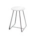 Outline 22.25" Shower Chair with Werzalite White Seat in Polished Stainless Steel