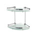 Outline Wall Mount Corner Shelf in Polished Chrome