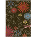 Goa Floral Chocolate/Scarlet Rug