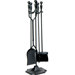 4 Piece Metal Fireplace Tool Set