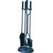 4 Piece Metal Fireplace Tool Set
