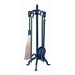 4 Piece Wrought Iron Fireplace Tool Set