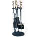 4 Piece Polished Brass Stoveset
