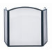 3 Panel Wrought Iron Arch Top Fireplace Screen