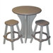 30" Round Patio Pub Table with Stools