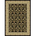 Radiance Elegant Ivy Black Rug