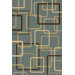 Interlude Circuitry Grey/Blue Rug