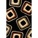 Miracle Black and Terracotta Nucleus Rug