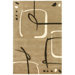 Blue Scribble Down Dark Sand Rug