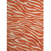 Brio Red/Orange Animal Print Rug