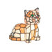 Tiger Cat Two Light Accent Table Lamp