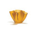 Cartoccio Vase Frosted Glass in Yellow