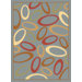 Torino Light Blue Circles Rug