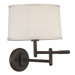 Theta  Swing Arm Wall Lamp in Copper Bronze