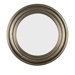 Nob Hill Round Wall Mirror in Antique Silver