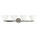 Maxwell  Vanity in Brushed Steel