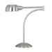 Acadia One Light Swing Arm Table Lamp in Brushed Steel