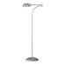 Acadia One Light Swing Arm Floor Lamp in Brushed Steel