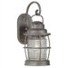 Beacon  Medium Wall Lantern in Solid Brass Flint