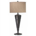 Accolade Table Lamp in Oil Rubbed Bronze with Tan Stripe Drum Shade