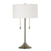 Stowe Table Lamp in Brushed Steel Finish