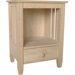 Wood Mission End Table