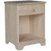 Unfinished 1 Drawer Nightstand