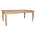 Unfinished Wood Java Coffee Table