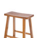 24" Saddleseat Counter Stool (Distressed Rustic Oak)