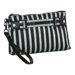 Stripe Cosmetic Wristlet