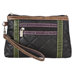 Quilted Cosmetic Wristlet in Black