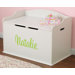 Personalized Austin Toy Box in Vanilla