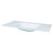 24inches Tempered glass sink top w/integrated sink (single faucet hole)