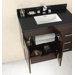 37" x 19" Wide Appeal Vanity Top for 1 Undermount Sink with 2" Thickness