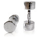 Chromed Dumbbell with Contoured Handle