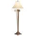 Carved Floor Lamp in Bronze