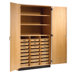 Tote Tray and Shelving Storage Cabinet