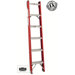 FH1000 Series Classic Fiberglass Shelf Ladders - 4' classic fiberglass shelf ladder