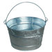 Galvanized Round Tubs - 16.91qt galvanized tub
